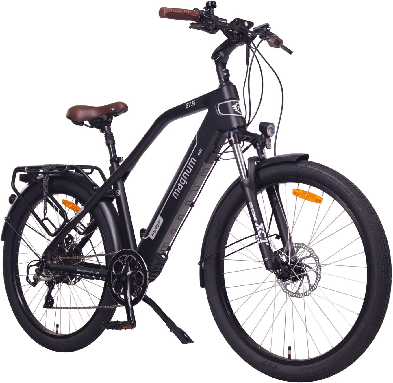 Magnum Voyager Electric Bike - Black/Silver-3