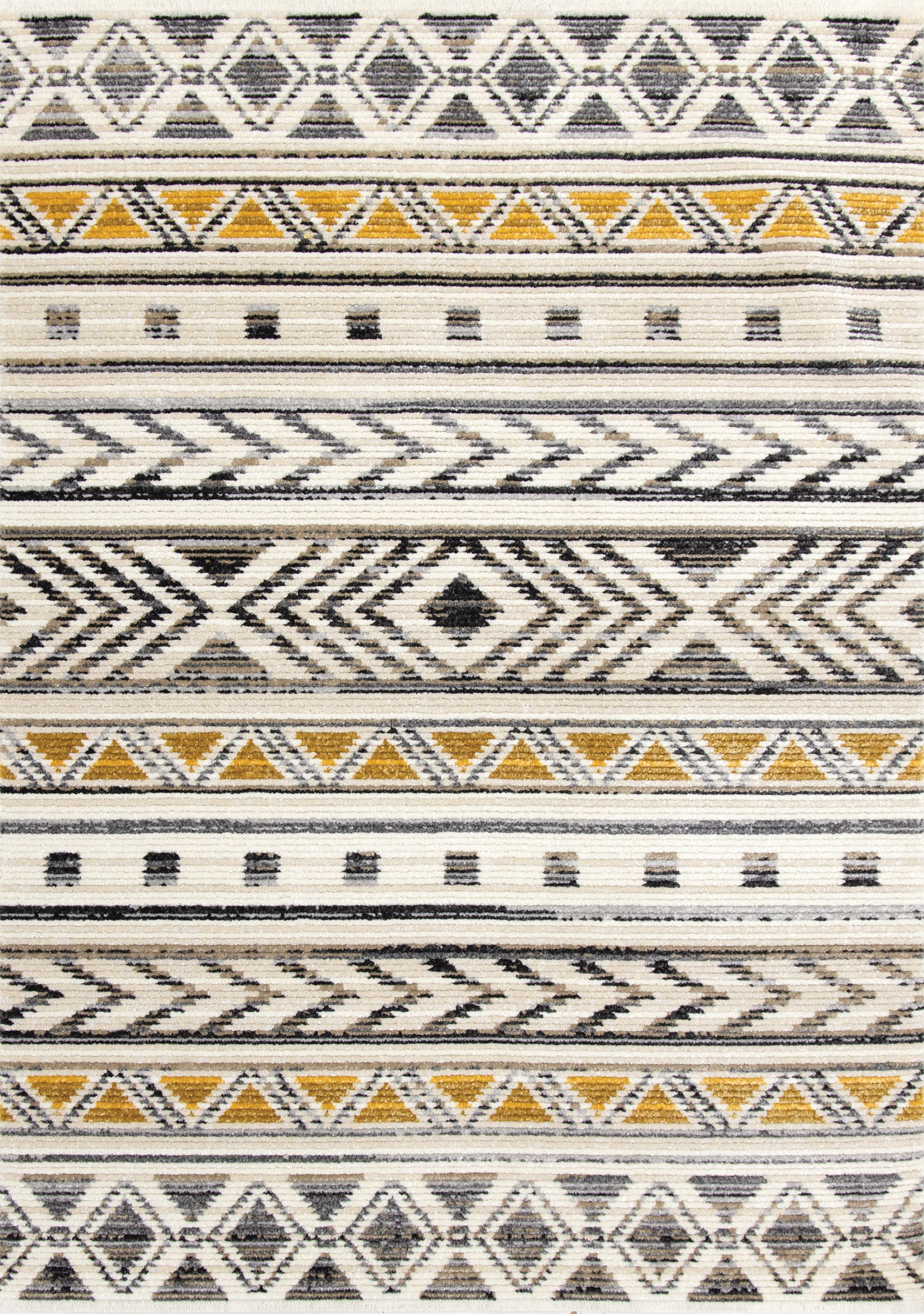 Calabar 8' x 10' Yellow Gray Area Rug-1