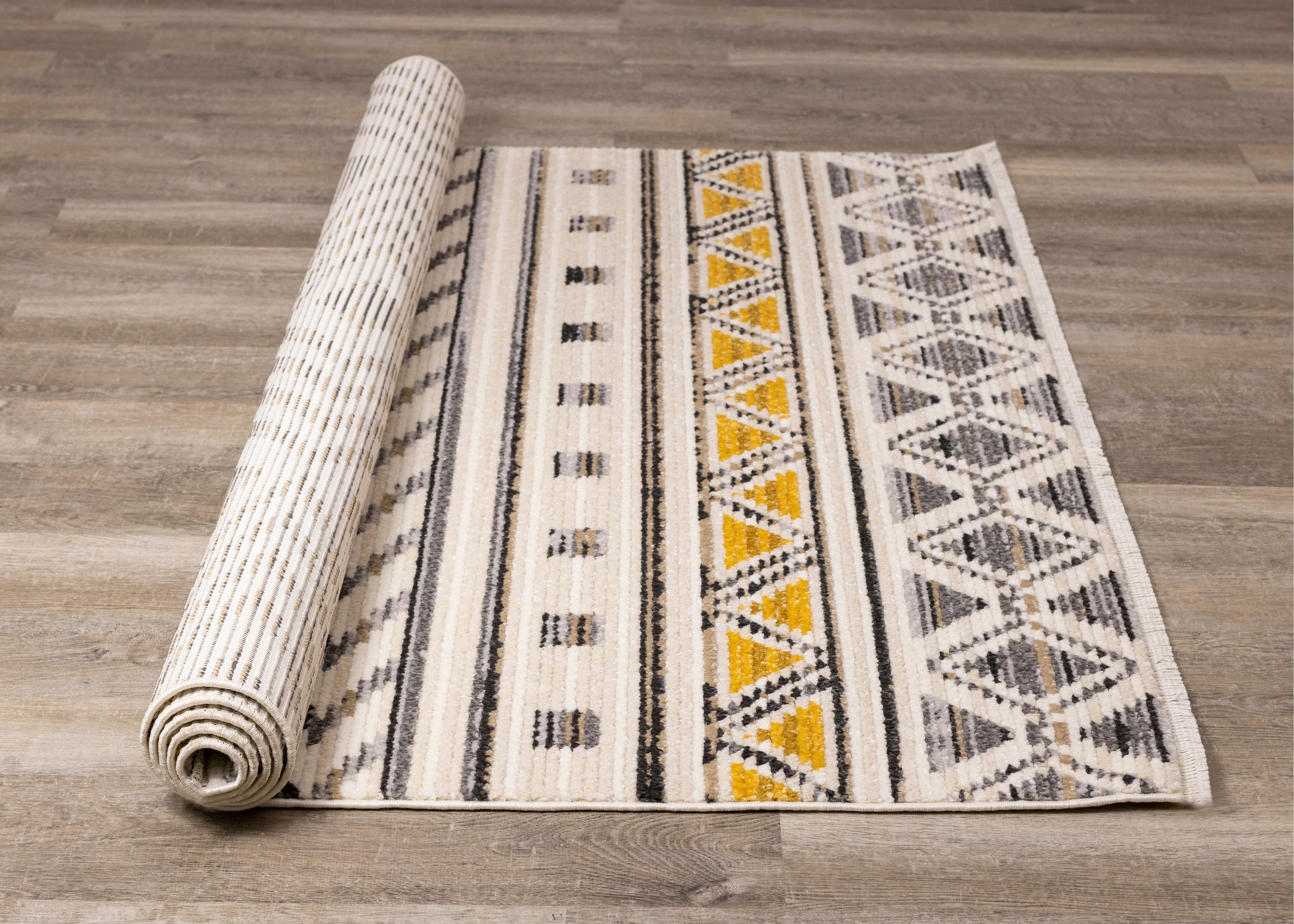 Calabar 8' x 10' Yellow Gray Area Rug-7