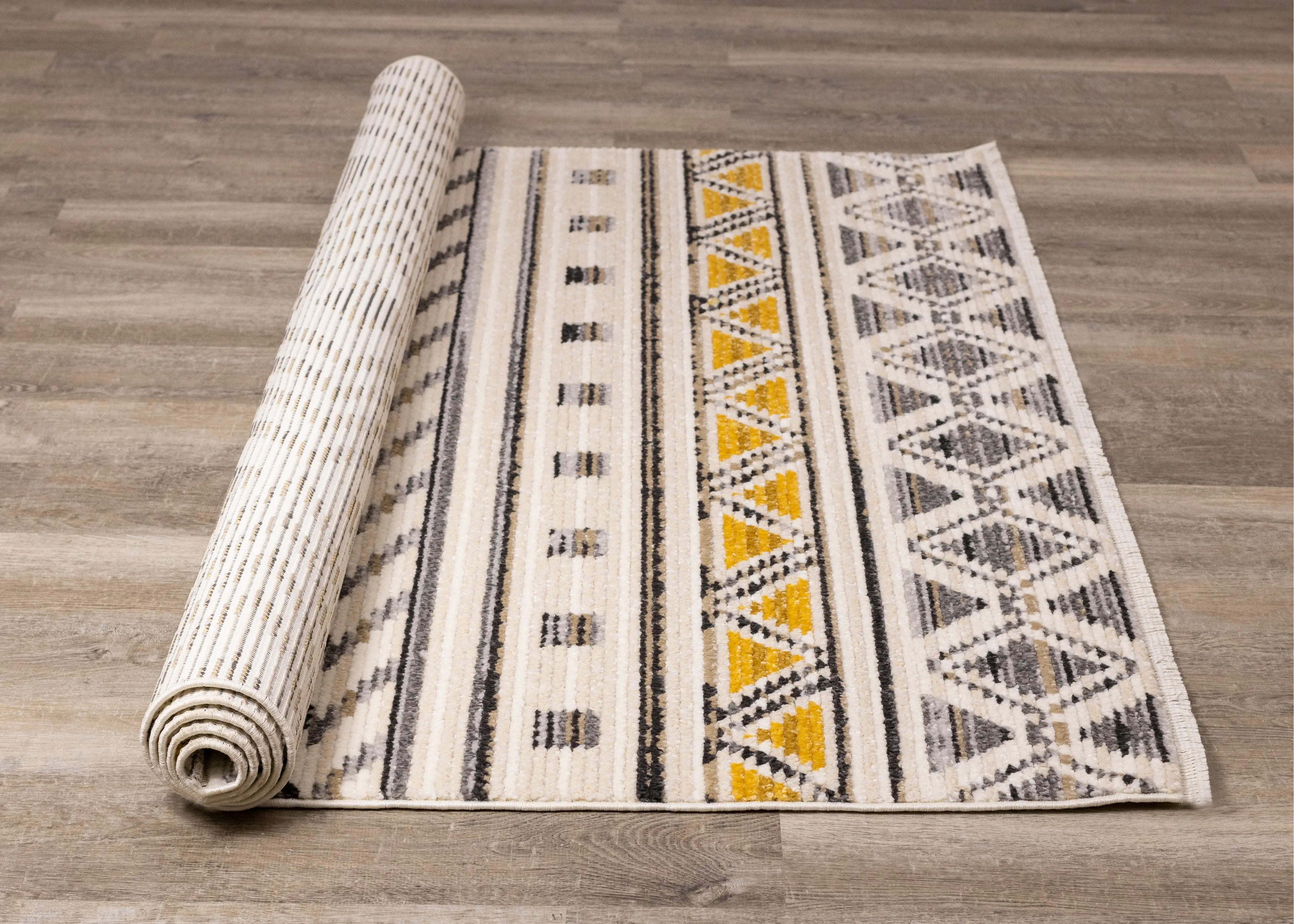 Calabar 8' x 10' Yellow Gray Area Rug-7
