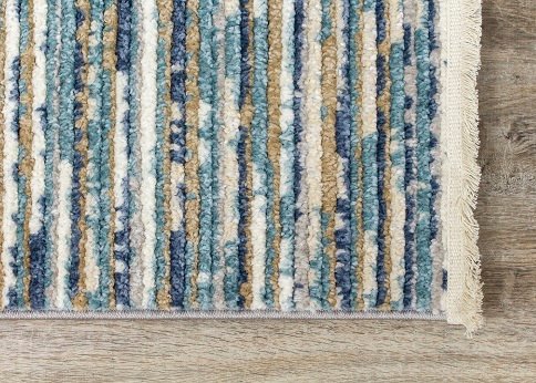 Calabar 8' x 10' Contemporary Blue White Area Rug-5