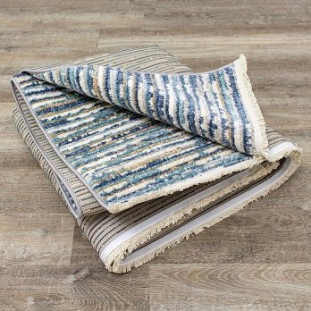 Calabar 8' x 10' Contemporary Blue White Area Rug-7