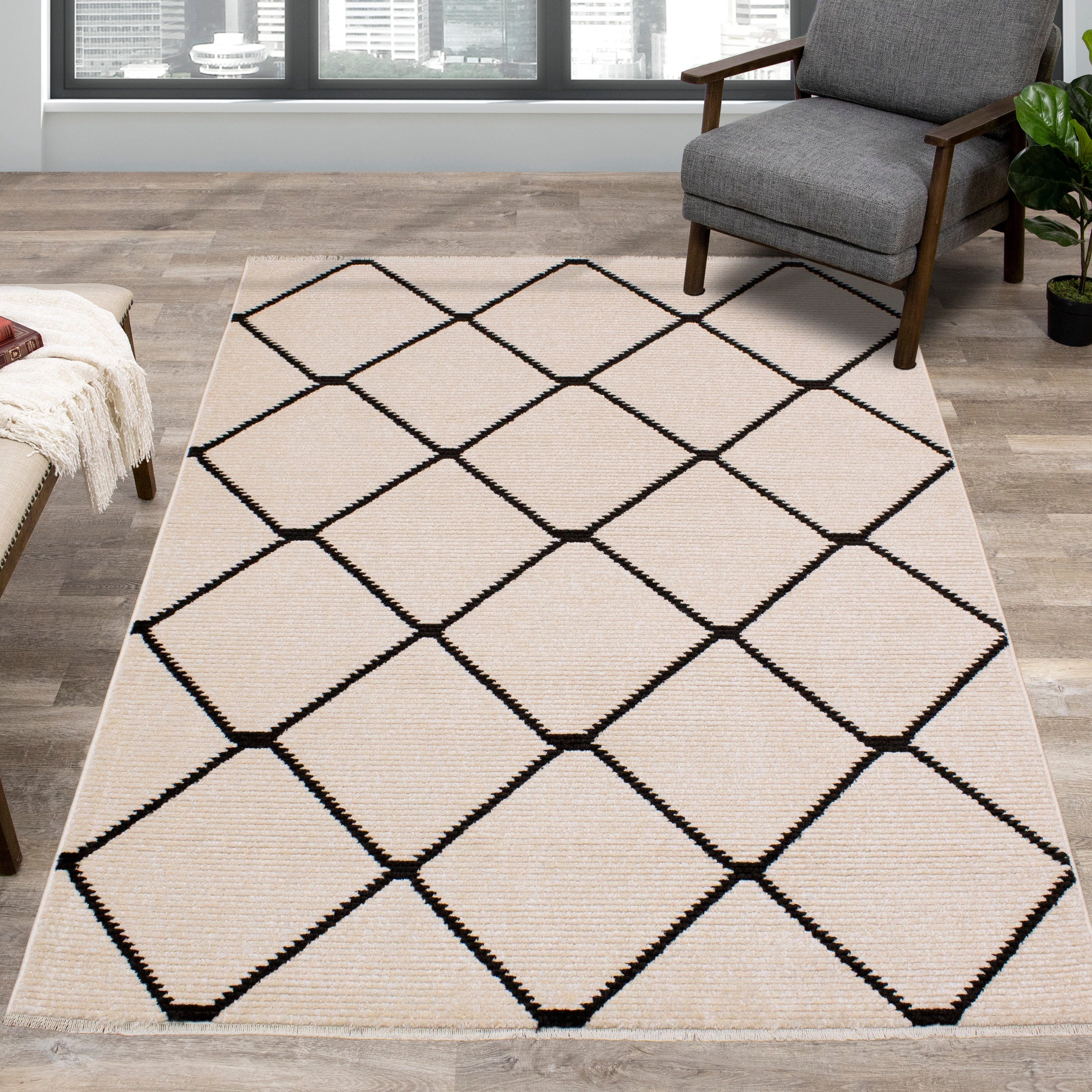 Calabar 8' x 10' Southwestern Neutral Area Rug-1