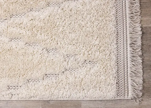 Novato 5 x 8 Chic Cream Shag Rug-4