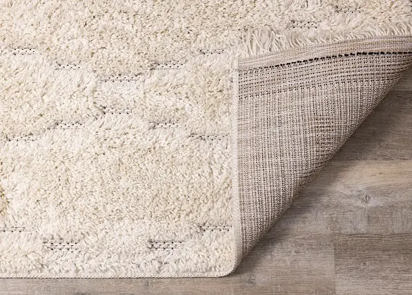 Novato 5 x 8 Chic Cream Shag Rug-5