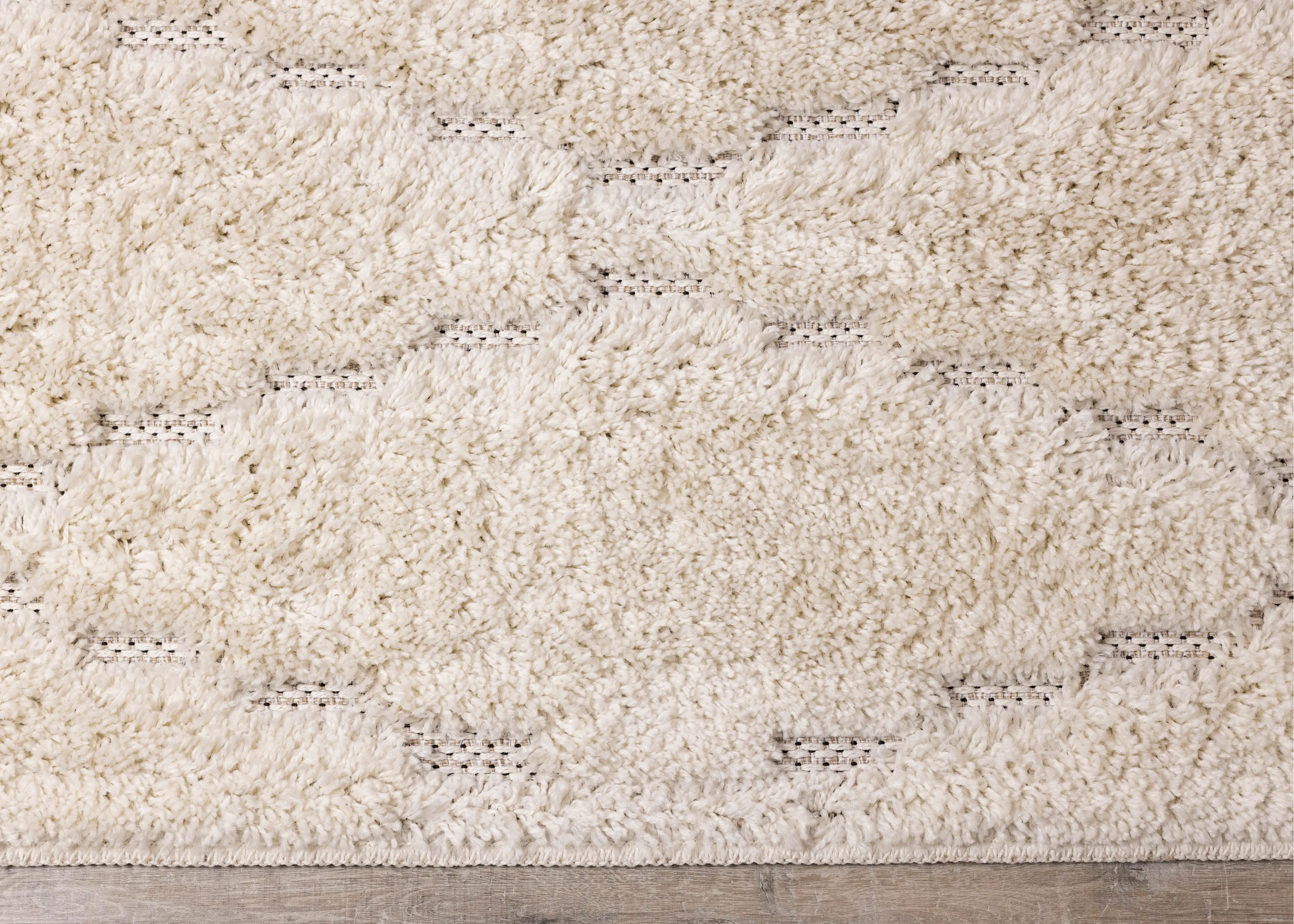 Novato 5 x 8 Chic Cream Shag Rug-7