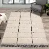 Novato 5 x 8 Contemporary Square Cream Shag Rug