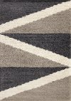 Rondo 8 x 11 Abstract Beige Cream Shag Rug