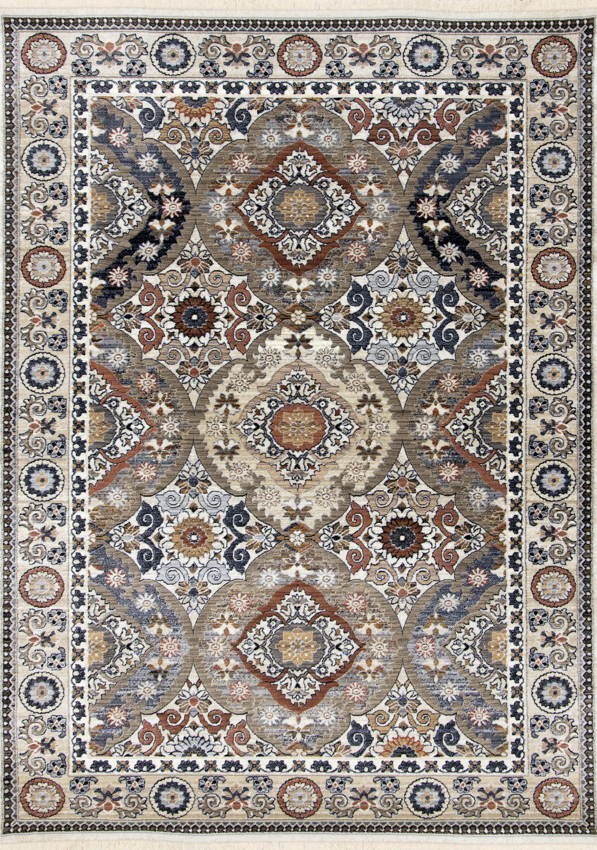 Samira 5 x 8 Beige Multicolor Area Rug-1