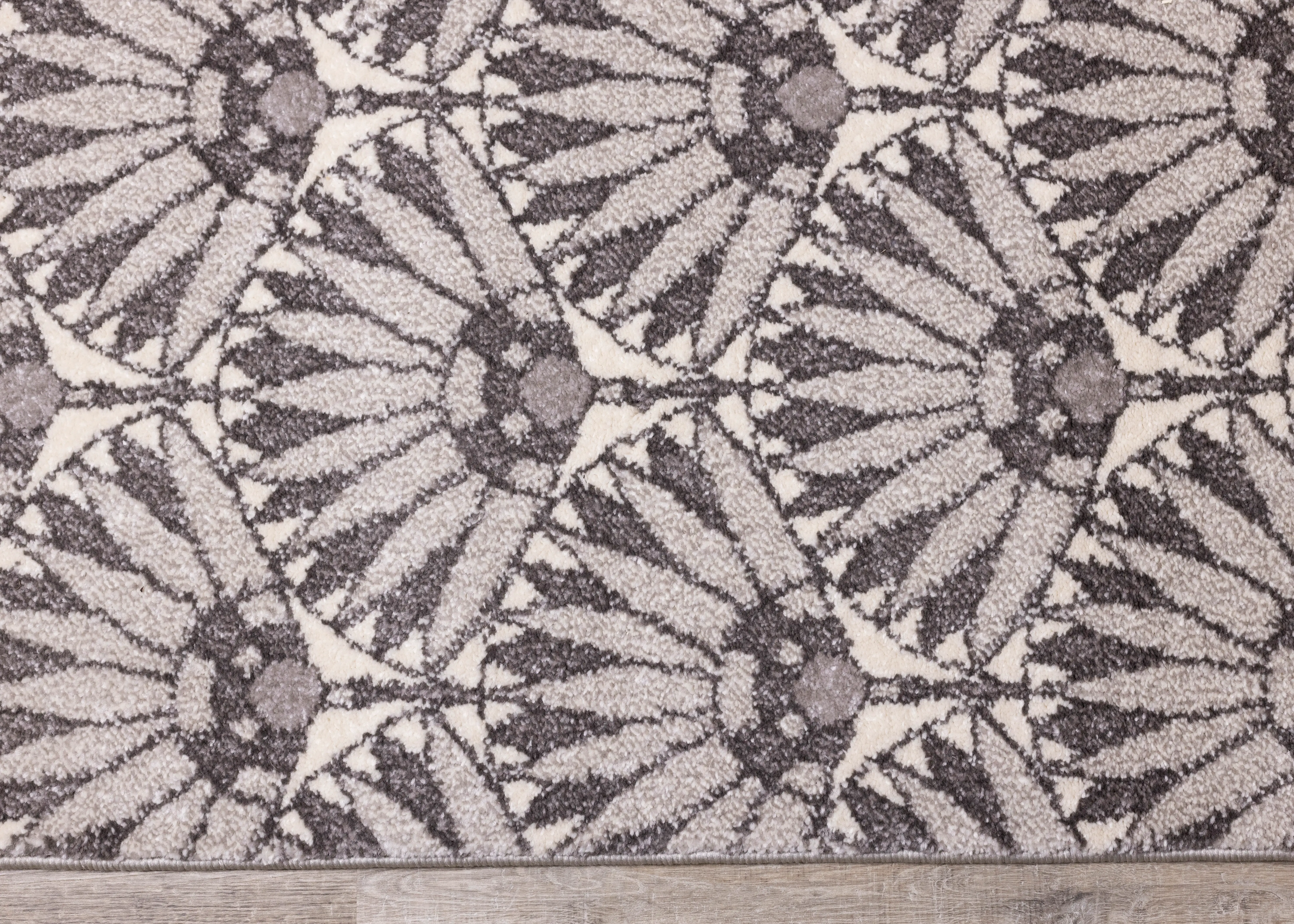 Safi 5 x 8 Art Deco Geometric Gray Area Rug-8