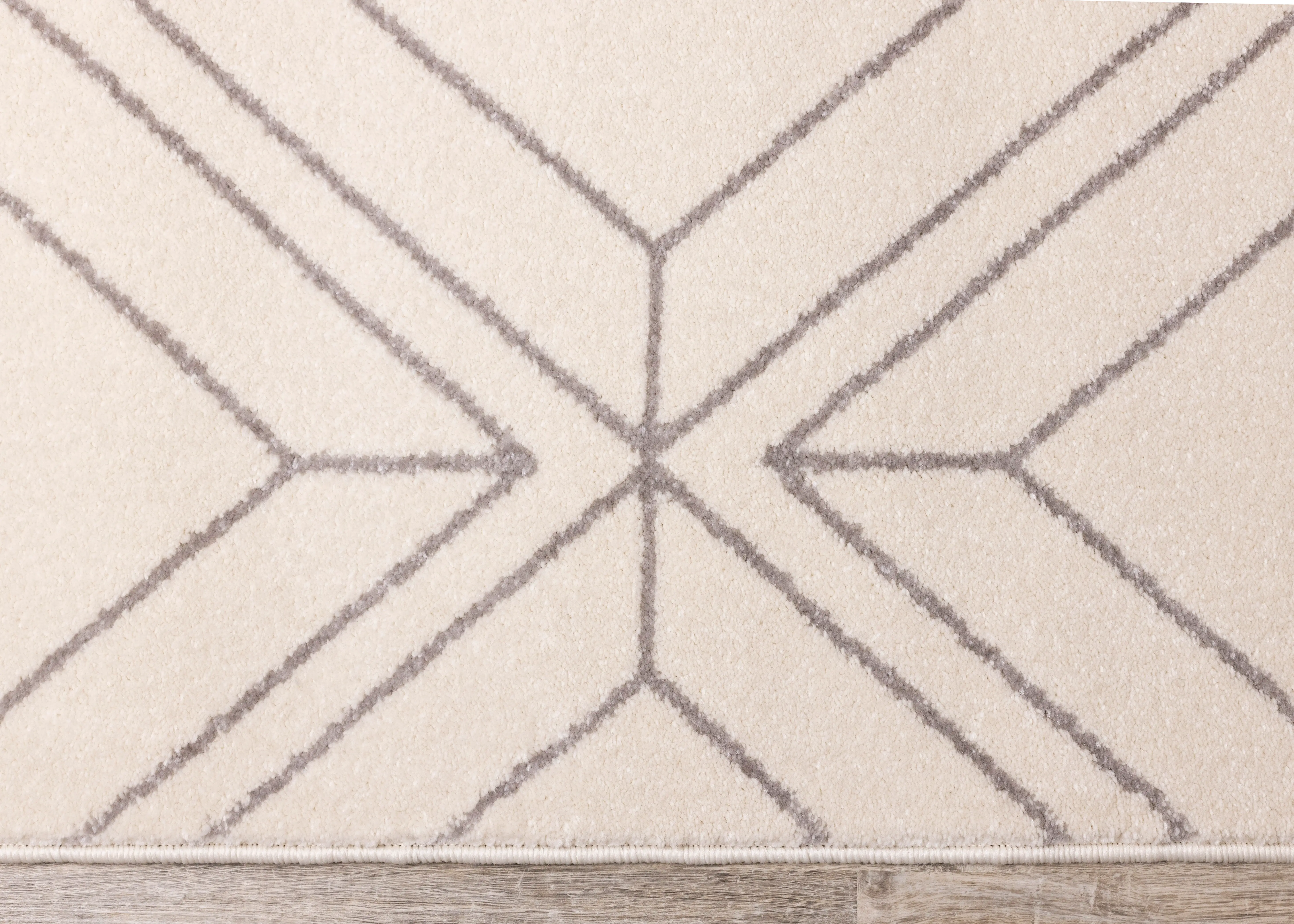 Safi 5 x 8 Diamond Cream and Gray Area Rug-8