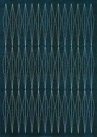 Cathedral 5 x 8 Mid-Century Modern Teal Area Rug