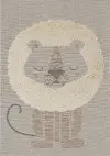 Kids 4 x 6 Lion Cream Beige Area Rug