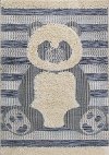 Kids 4 x 6 Panda Blue Cream Area Rug
