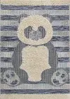 Kids 4 x 6 Panda Blue Cream Area Rug