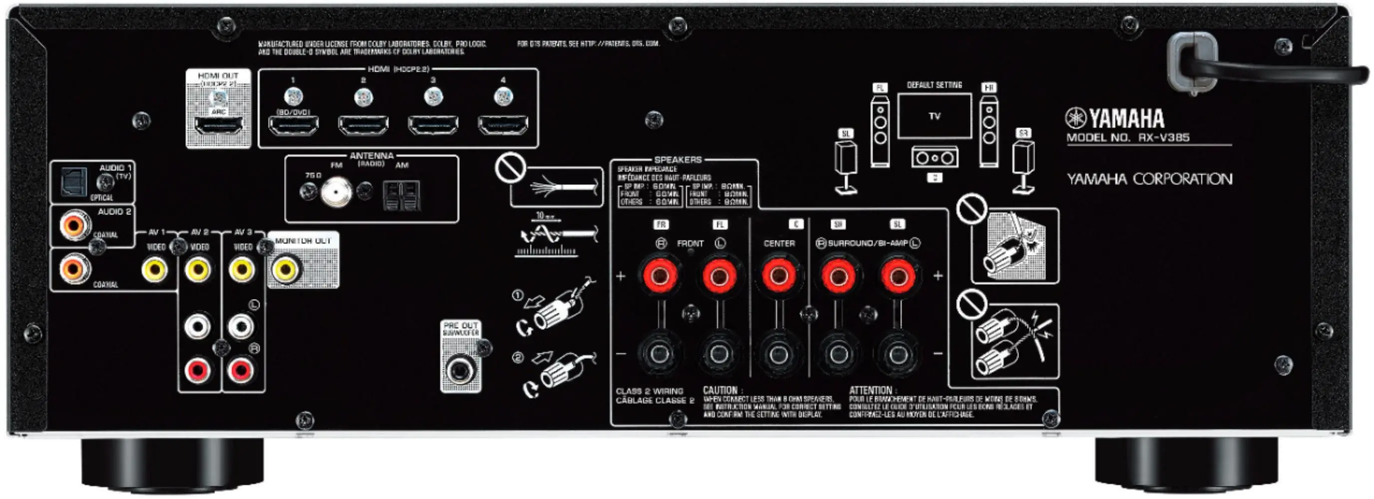 YHT-4950U Yamaha - 5.1-Channel 4K Home Theater Speaker System with Powered Subwoofer-3