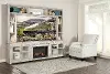 Avery Loft 97 Fireplace Entertainment Center with Hutch