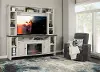 Eastport White 84 Fireplace Entertainment Center