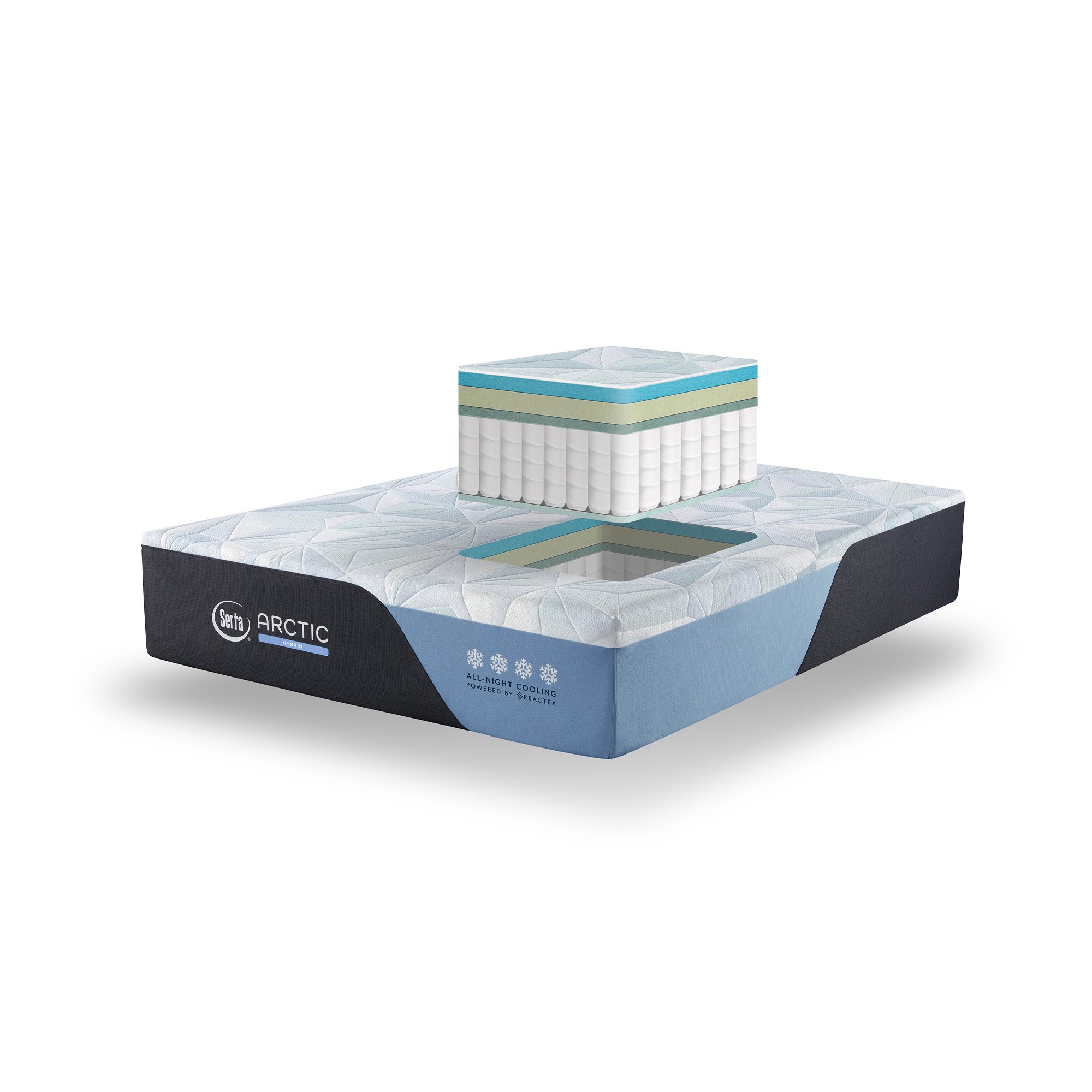 433368-3020 Serta Arctic Hybrid Medium Twin-XL Mattress-4