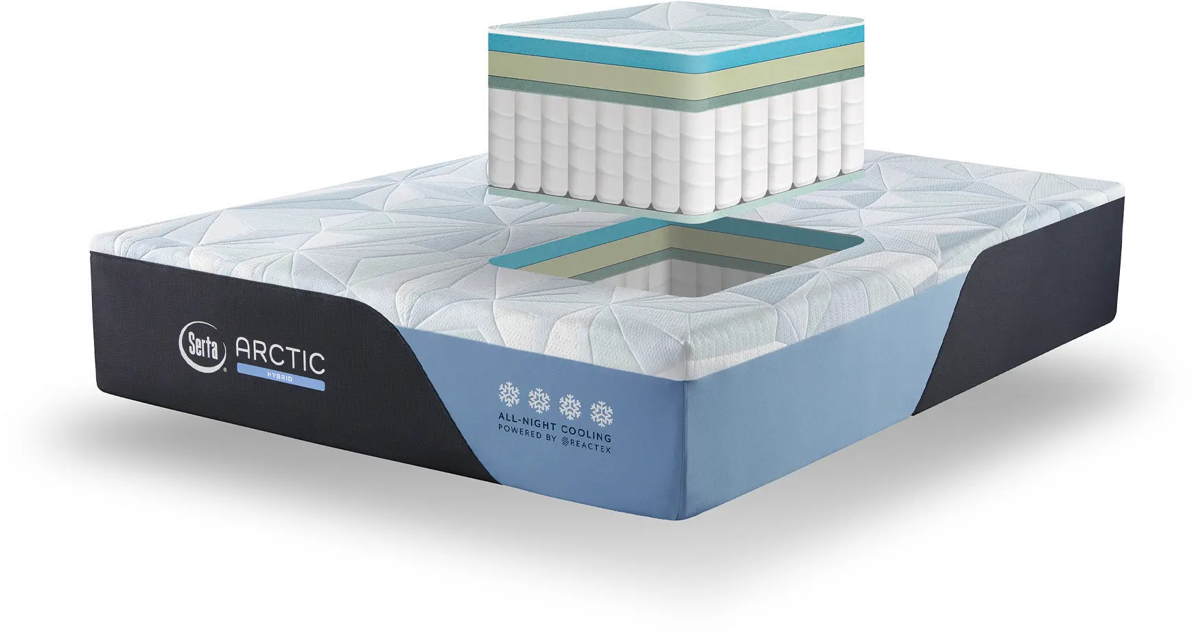 433368-3020 Serta Arctic Premier Hybrid Medium Twin-XL Mattress-4