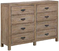 Andria Rustic Brown Pine Dresser