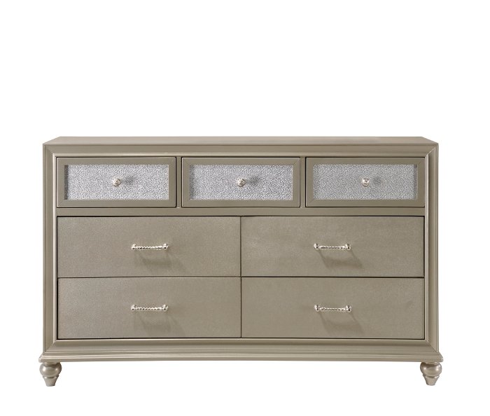 Lila Champagne and Silver Dresser