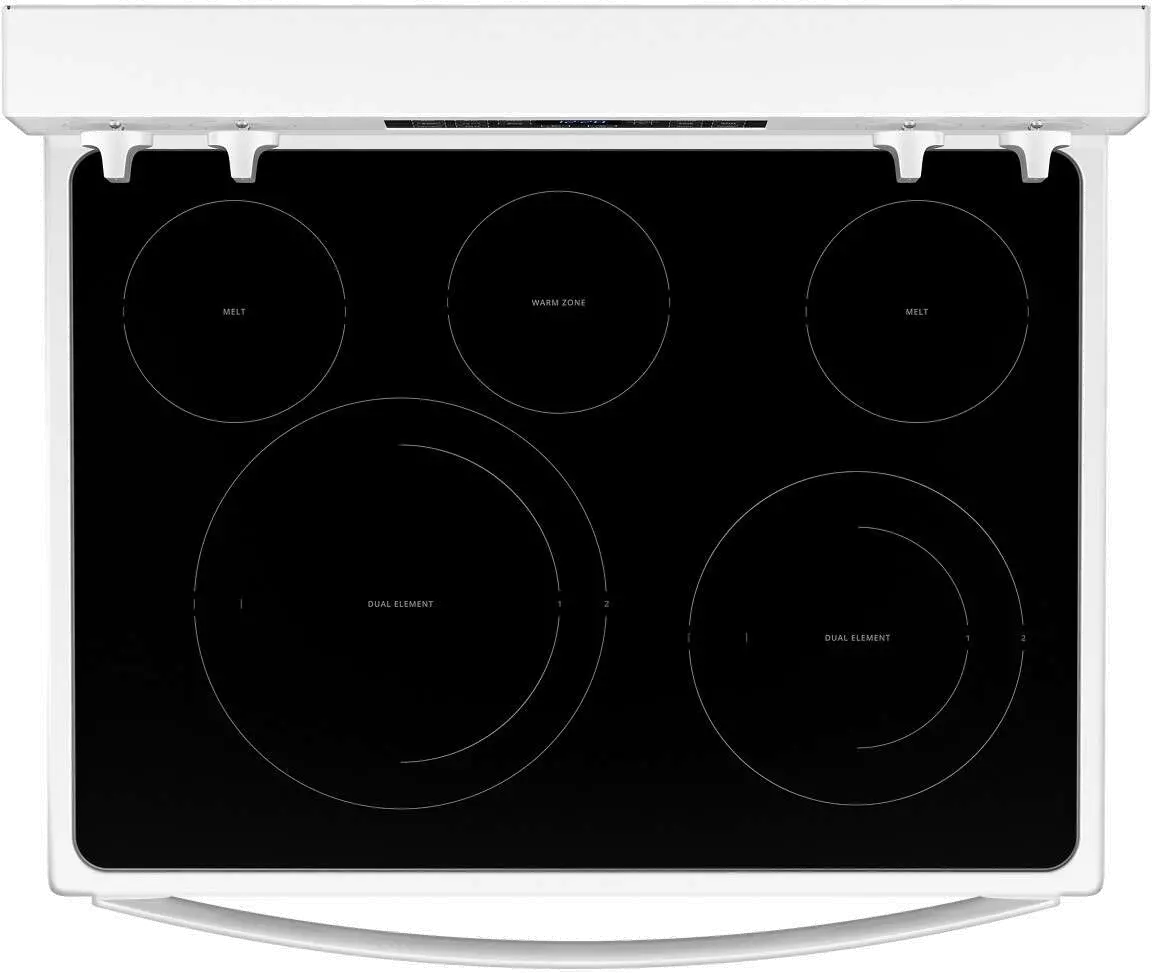 WFE550S0LW Whirlpool Smooth Top Electric Range - White 5.3 cu ft-3