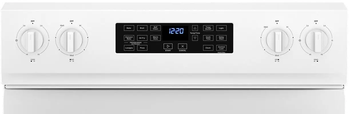 WFE550S0LW Whirlpool Smooth Top Electric Range - White 5.3 cu ft-5