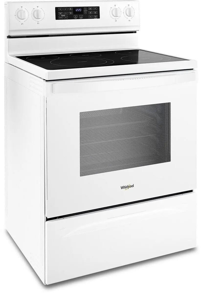 WFE550S0LW Whirlpool Smooth Top Electric Range - White 5.3 cu ft-6
