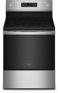 WFE550S0LZ Whirlpool Smooth Top Electric Range - Stainless Steel. 5.3 cu ft