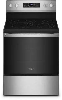 WFE550S0LZ Whirlpool Smooth Top Electric Range - Stainless Steel. 5.3 cu ft