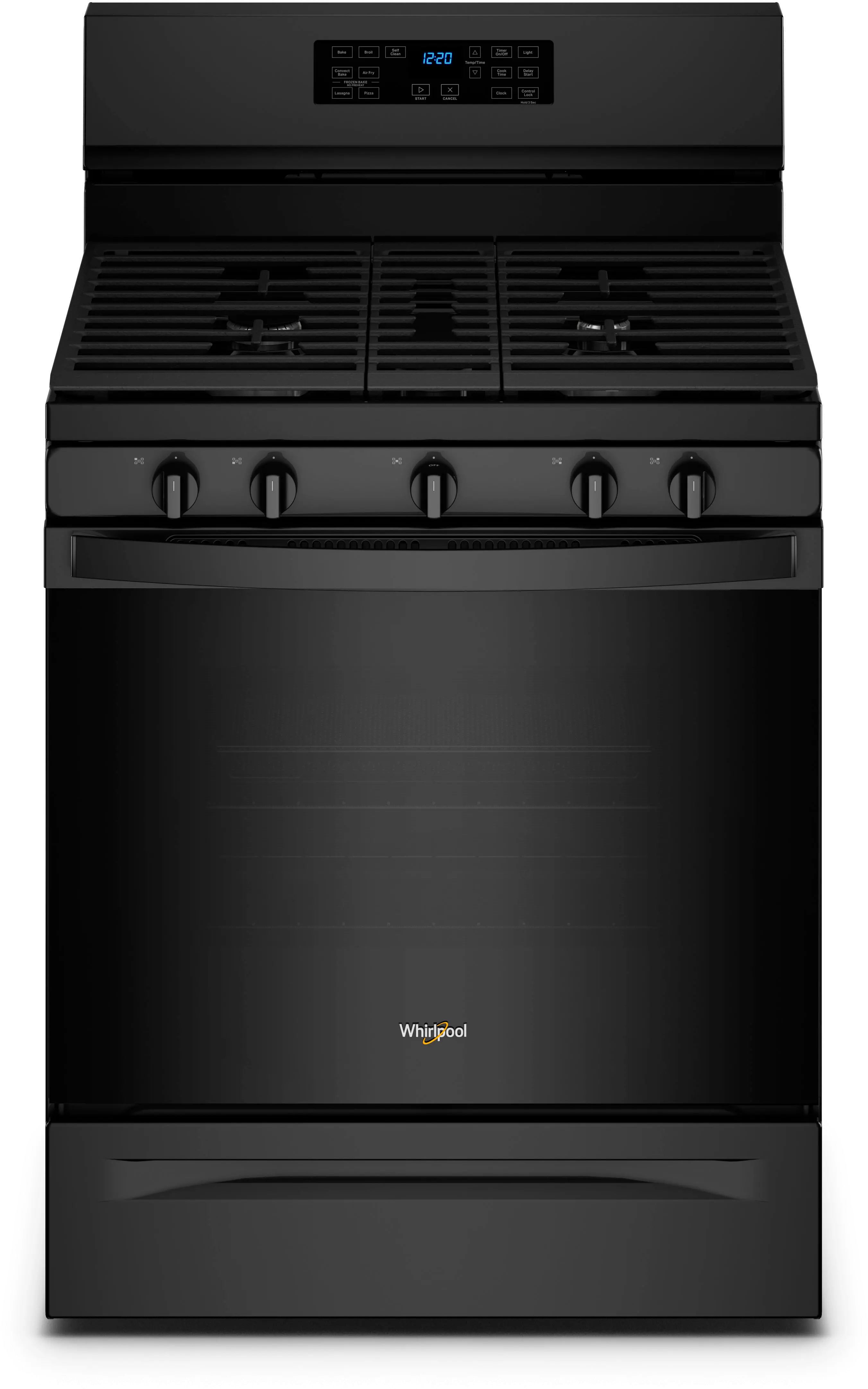 WFG550S0LB Whirlpool Gas Range with Air Fry - 5.0 cu. ft. Black-1