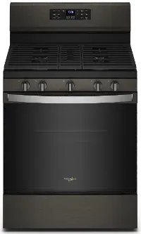 WFG550S0LV Whirlpool 5 cu ft Gas Range with Air Fry - Black Stainless Steel