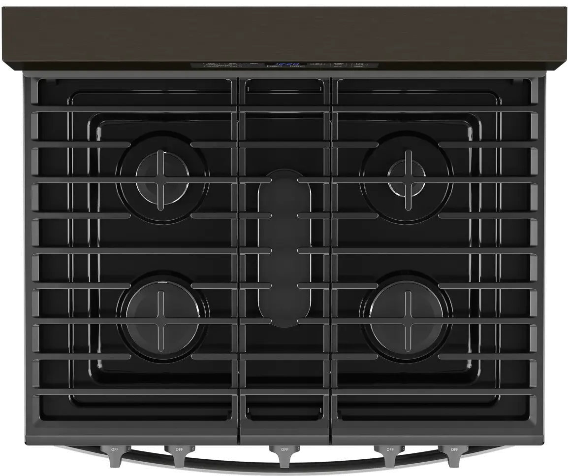 WFG550S0LV Whirlpool 5 cu ft Gas Range with Air Fry - Black Stainless Steel-7