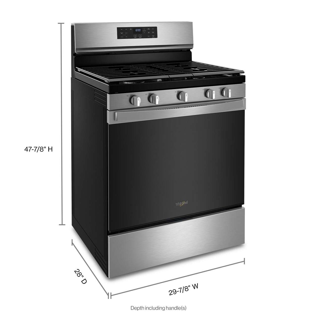 WFG550S0LZ Whirlpool Gas Range with Air Fry - 5.0 cu. ft. Fingerprint Resistant Stainless Steel-8