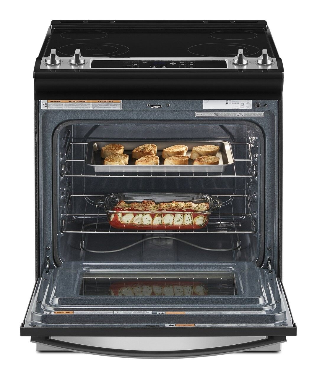 WEE515S0LS Whirlpool Smooth Top Electric Range - Stainless Steel. 4.8 cu ft-3
