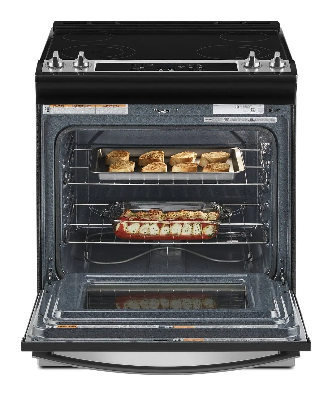 WEE515S0LS Whirlpool Smooth Top Electric Range - Stainless Steel. 4.8 cu ft-3