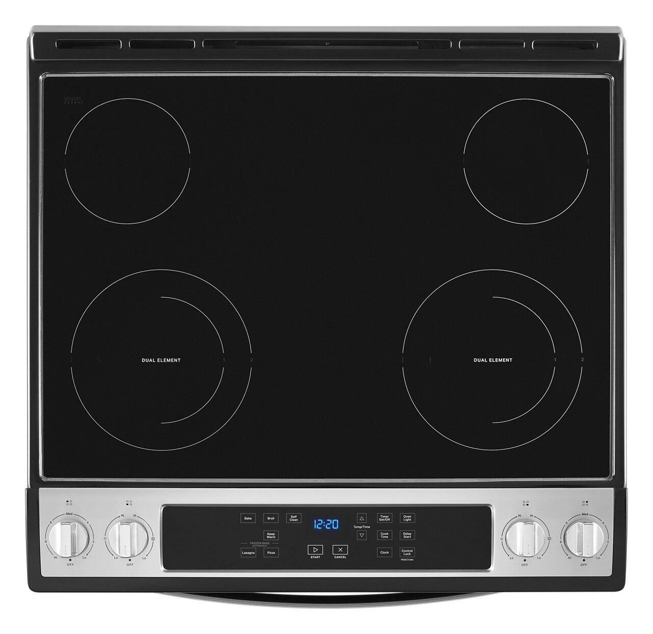 WEE515S0LS Whirlpool Smooth Top Electric Range - Stainless Steel. 4.8 cu ft-4