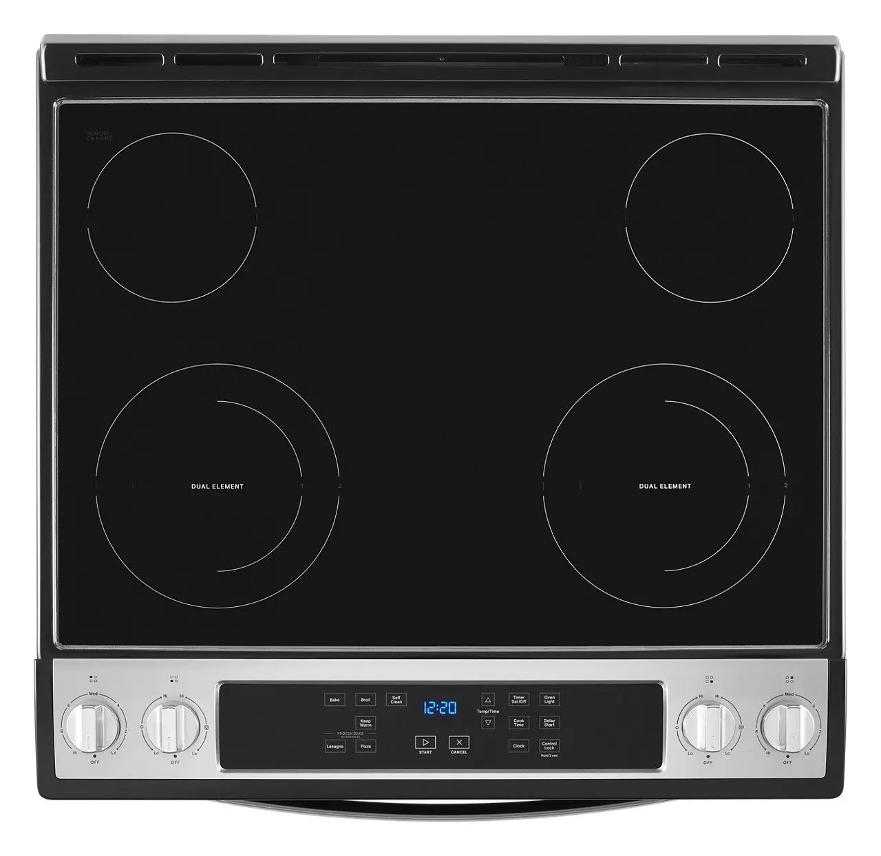 WEE515S0LS Whirlpool Smooth Top Electric Range - Stainless Steel. 4.8 cu ft-4
