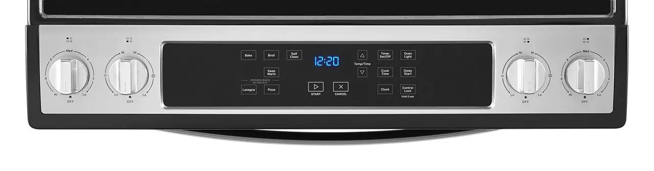 WEE515S0LS Whirlpool Smooth Top Electric Range - Stainless Steel. 4.8 cu ft-5