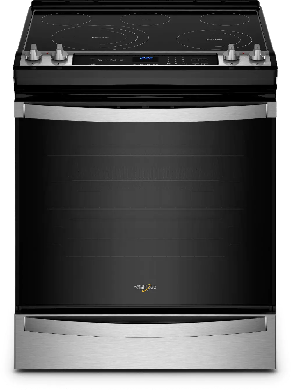 WEE745H0LZ Whirlpool 6.4 cu ft Electric Range - Stainless Steel.-1