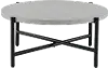Jovi Gray and Black Patio Coffee Table