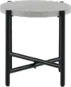Jovi Gray and Black Patio End Table