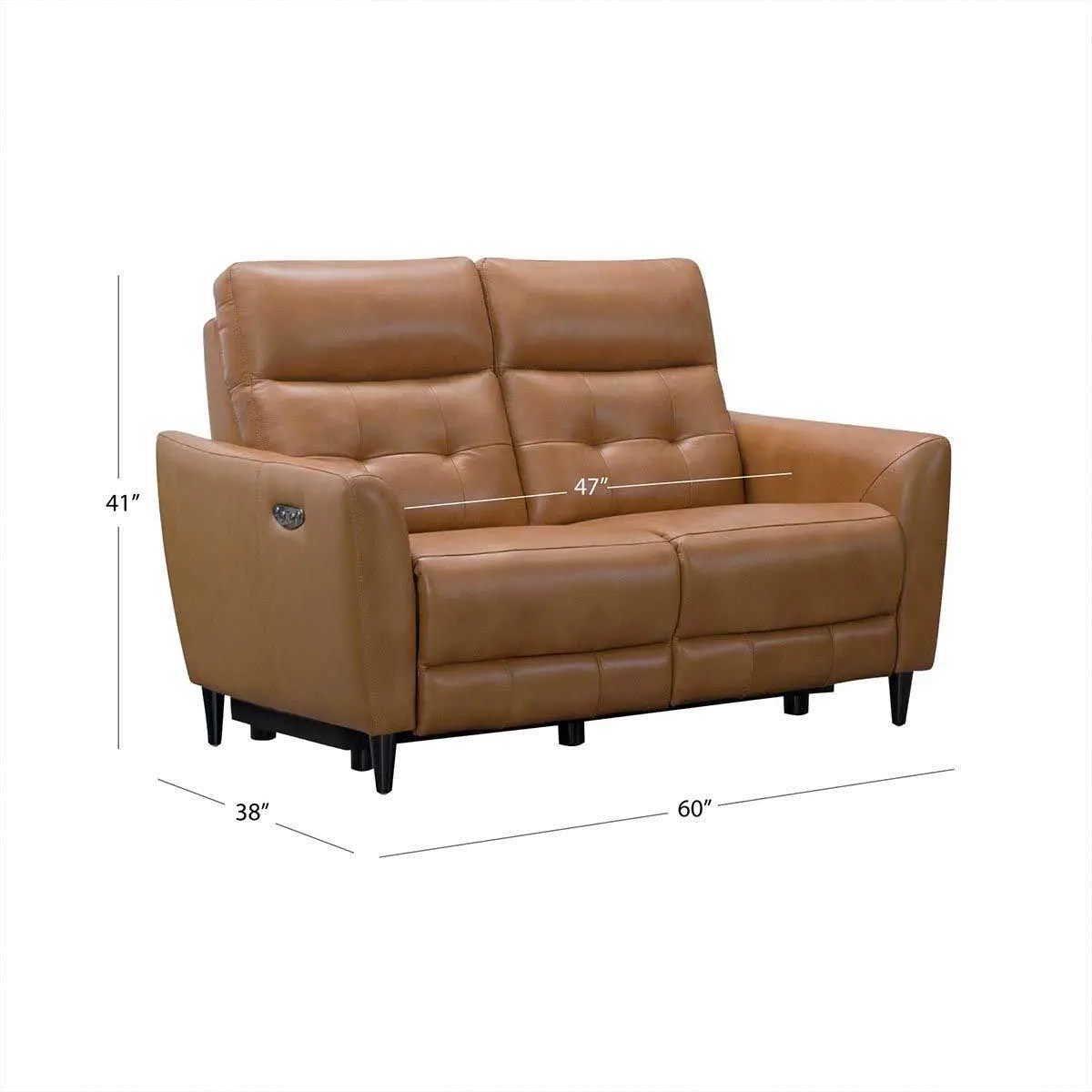 Ashokan Camel Brown Power Reclining Loveseat-3
