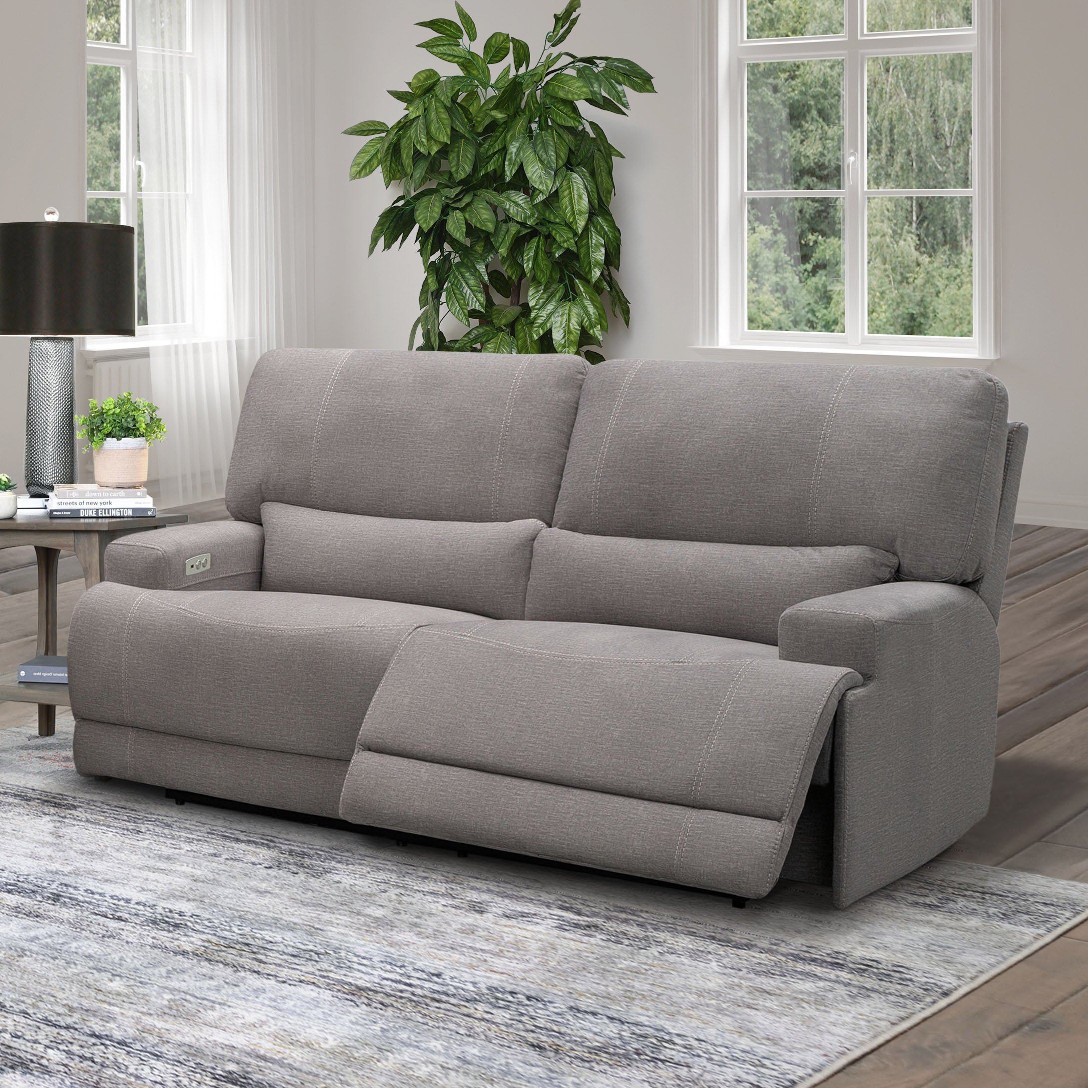 Waylon Gray Power Reclining Sofa-3