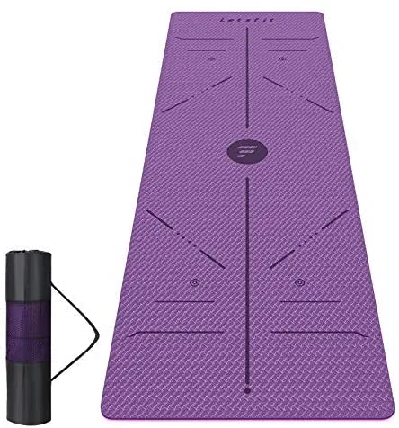Letsfit Purple and Pink Yoga Mat-1