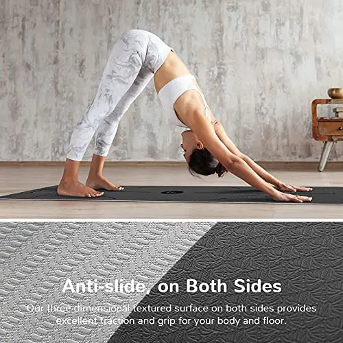 Letsfit Purple and Pink Yoga Mat-5