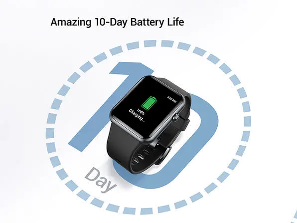 Letsfit IW2 Black Smartwatch-3