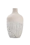 Drake Large White/Mango Vase