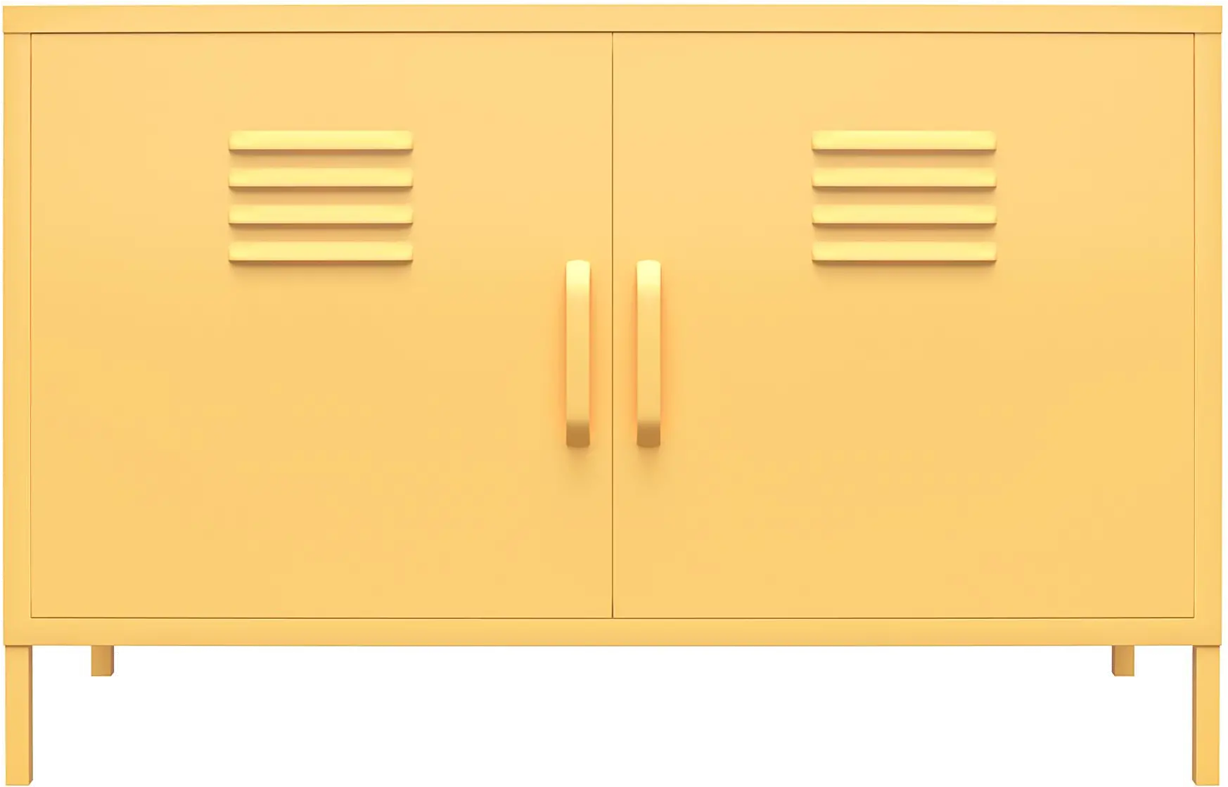 Cache Yellow 2-Door Metal Locker-4